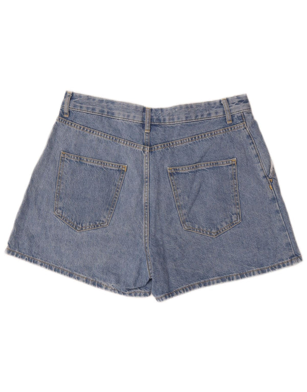 Zara Femme Short En Jean Medium W30 Bleu Coton
