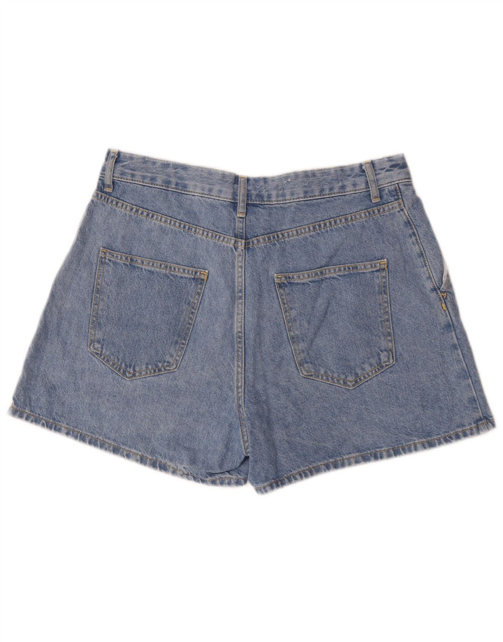 Zara Femme Short En Jean Medium W30 Bleu Coton