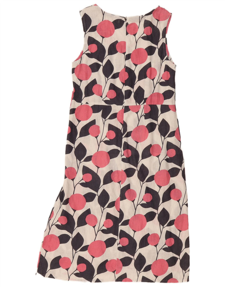 Robe droite sans manches White Stuff pour femme UK 42, motif floral blanc moyen