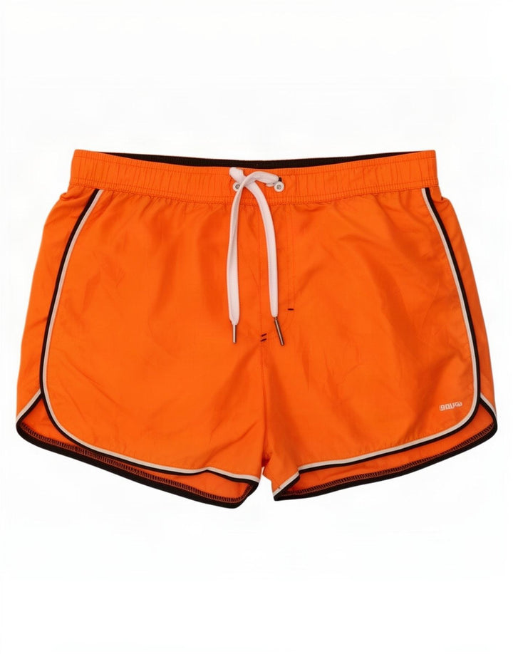 Brugi Short de Bain Homme Orange Moyen Polyester