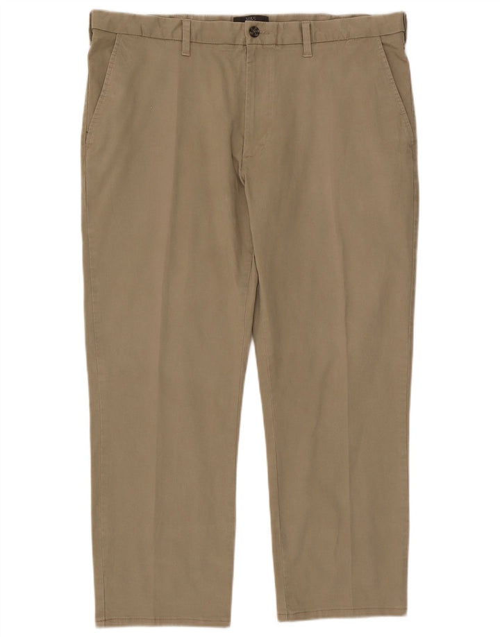Marks & Spencer Pantalon Chino Regular Homme W40 L29 Coton Beige