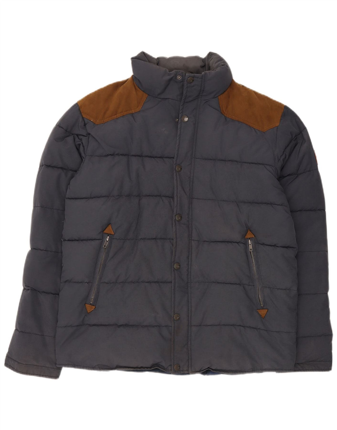 Quiksilver Veste matelassée pour homme UK 40 Large Bleu marine Coton