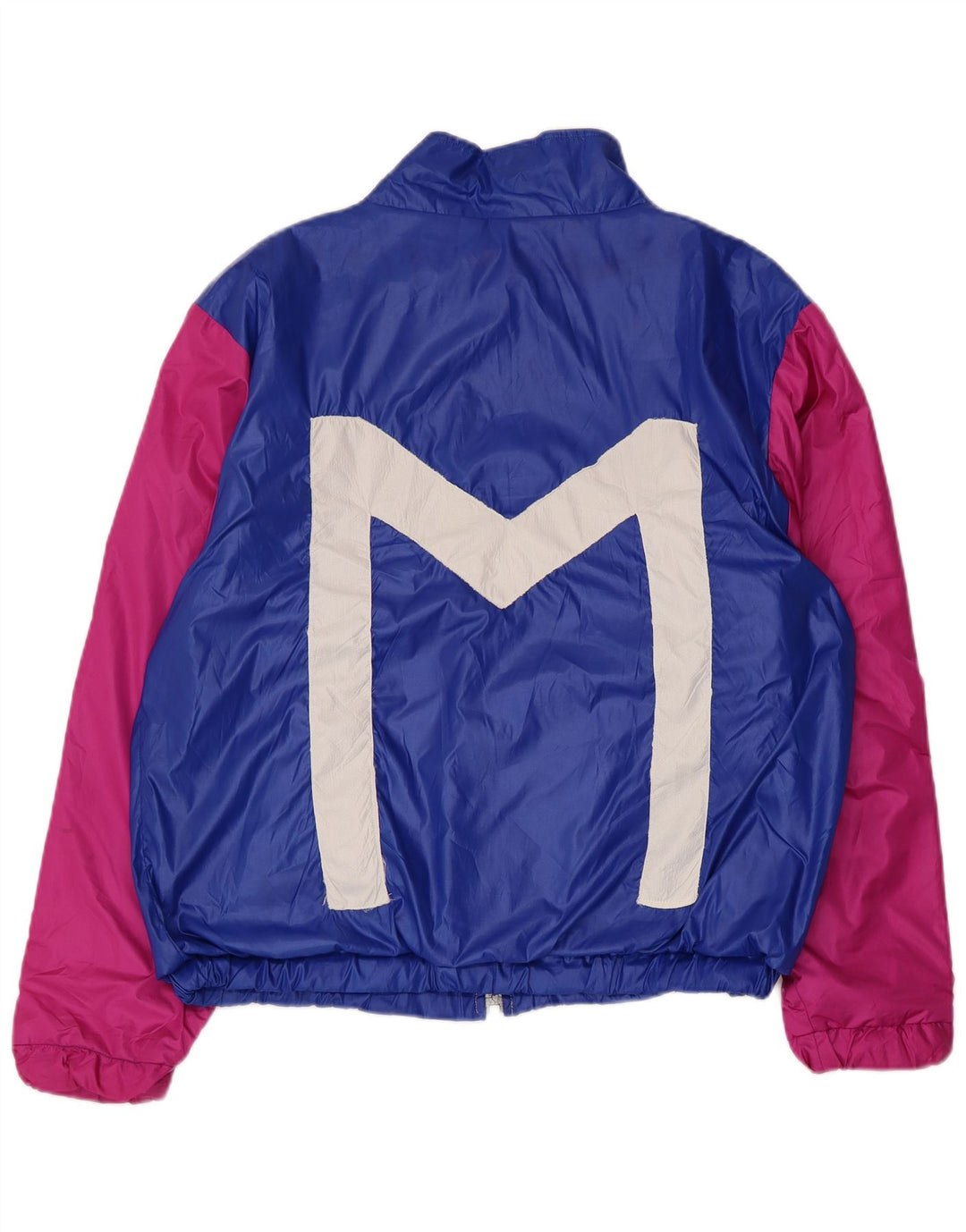vintage Mens Graphic Survêtement Top Veste XL Bleu Colorblock