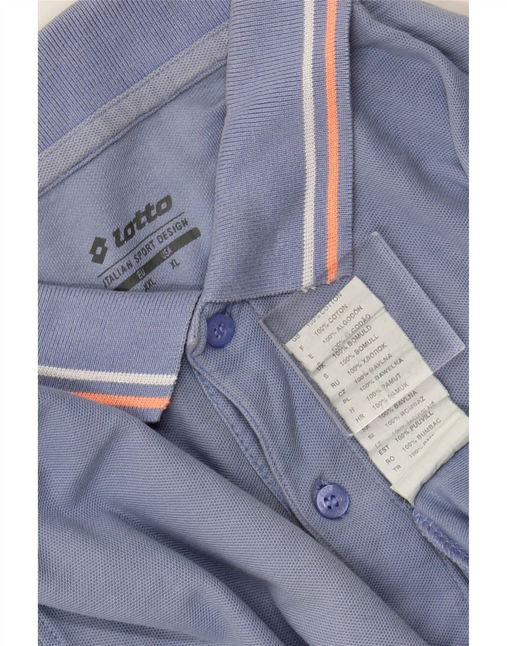 LOTTO Polo Homme 2XL Bleu Coton