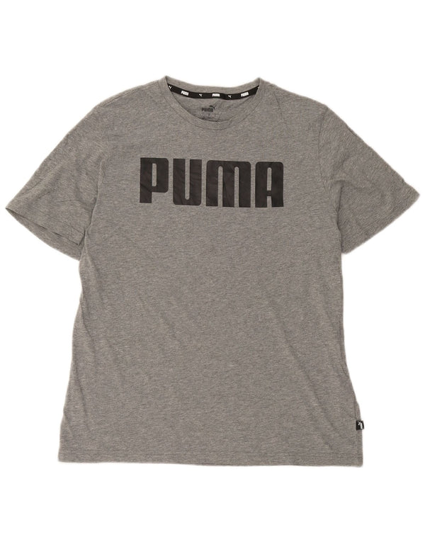 Puma T-Shirt Graphique Homme Grand Gris Coton