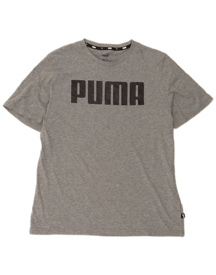 Puma T-Shirt Graphique Homme Grand Gris Coton