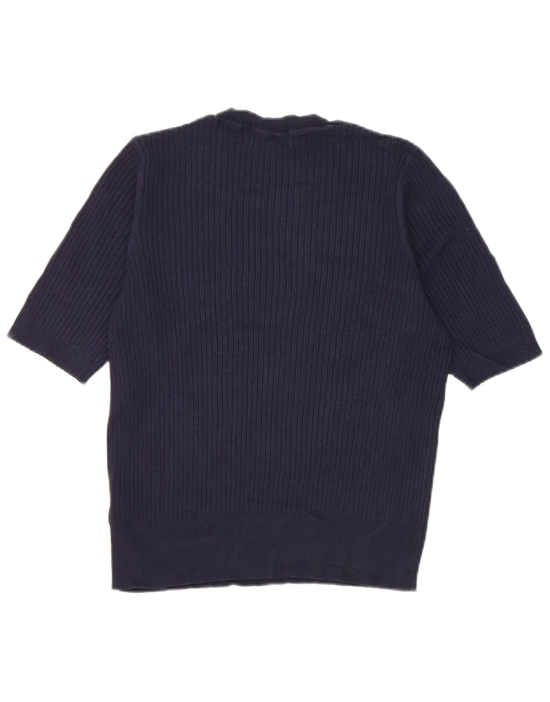 Marks & Spencer Haut T-Shirt Femme UK 14 Bleu Marine Moyen Viscose
