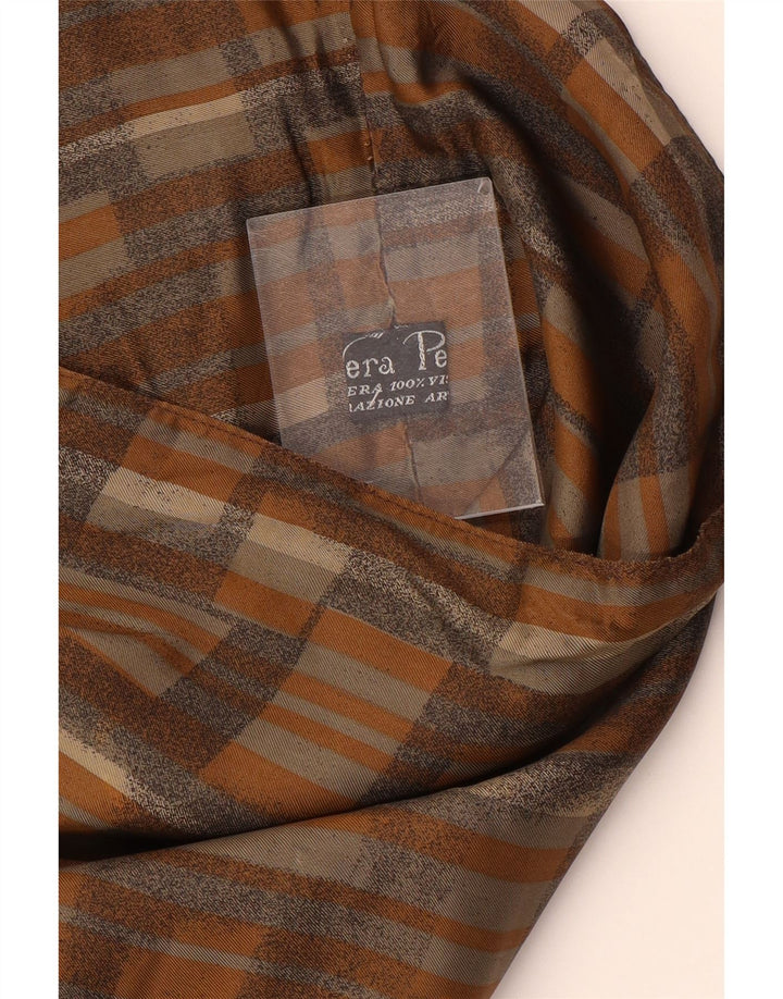 Gilet en cuir homme vintage petit cuir marron tie dye