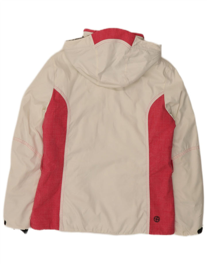 Colmar Veste de ski rembourrée à capuche surdimensionnée pour femme IT 42 Small Blanc