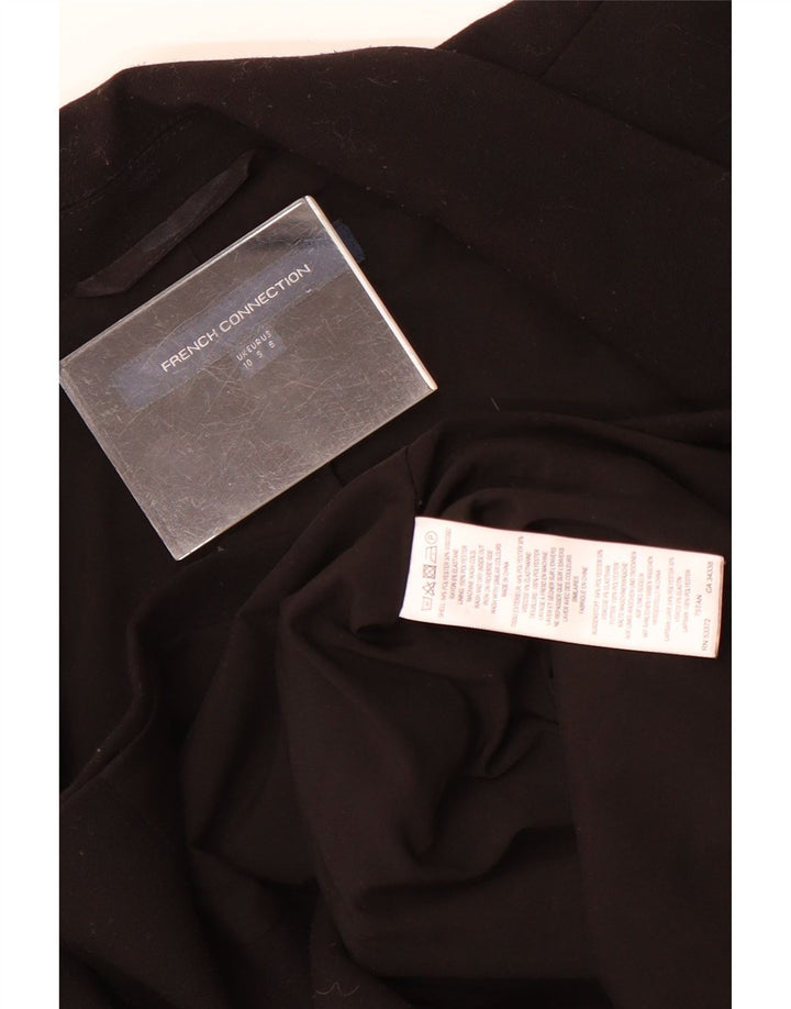 French Connection Veste blazer croisée pour femme UK 10 Small Noir