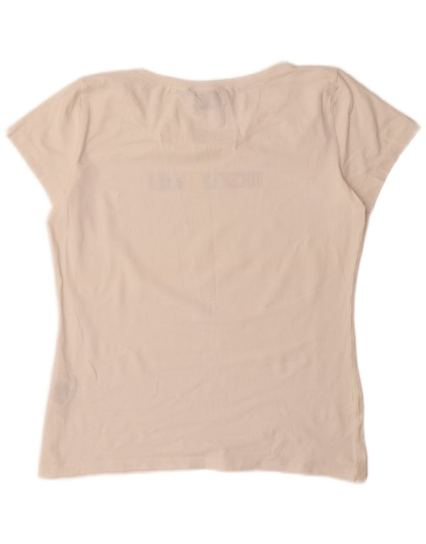 Gant T-Shirt Graphique Femme Top UK 20 2XL Blanc Coton