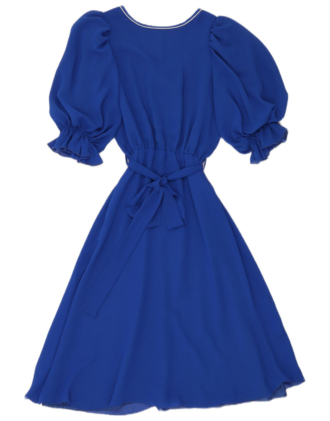 Robe A-Line Femme Vintage IT 40 Petit Bleu Polyester