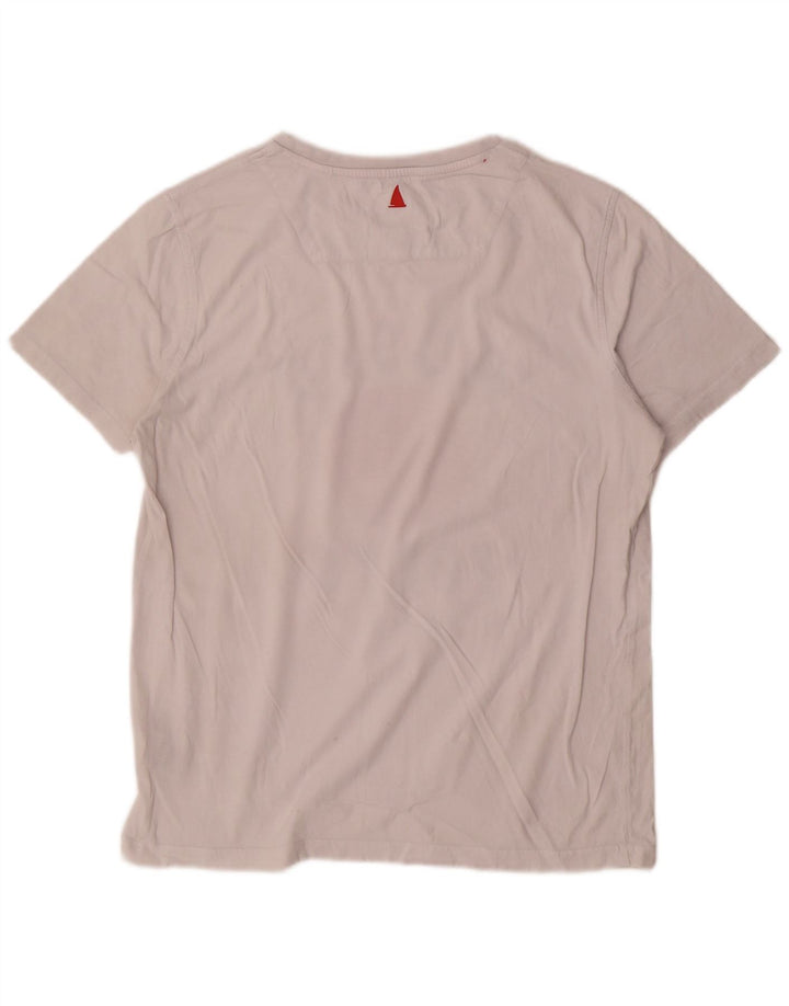 Musto T-Shirt Graphique Homme Blanc Moyen Coton