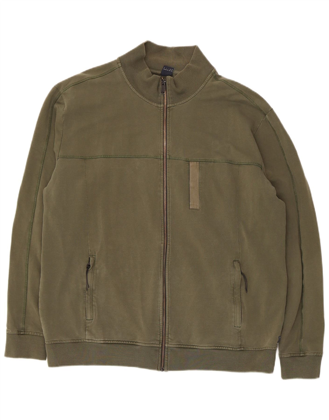 S.Oliver Veste de survêtement pour homme 2XL Kaki Coton