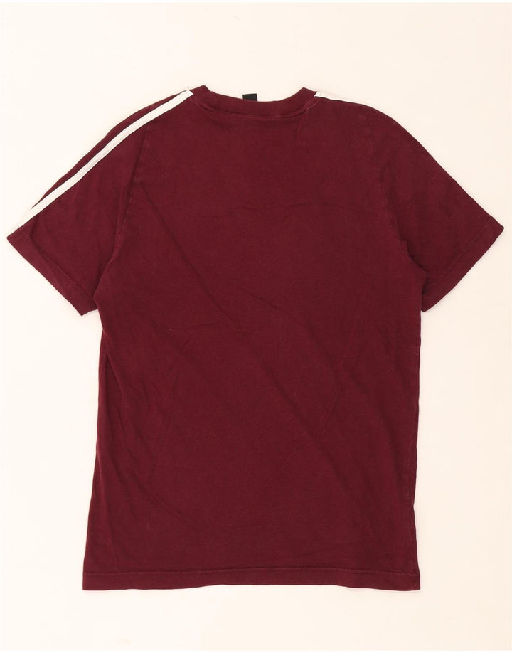 ADIDAS T-Shirt Homme Petit Bordeaux Coton