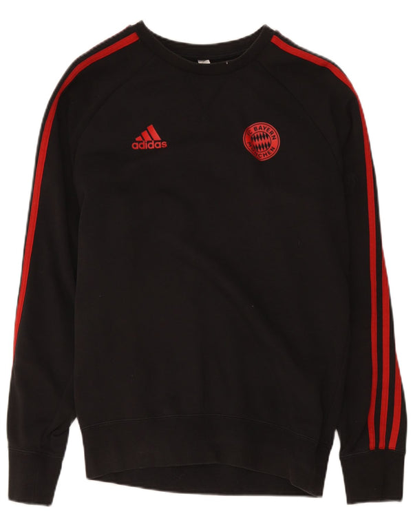 Adidas Mens FC Bayern Munchen Sweatshirt Jumper Petit Noir Coton