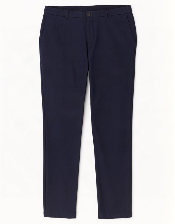 Hugo Boss Pantalon chino droit pour homme EU 52 XL W36 L32 Bleu marine Polyester
