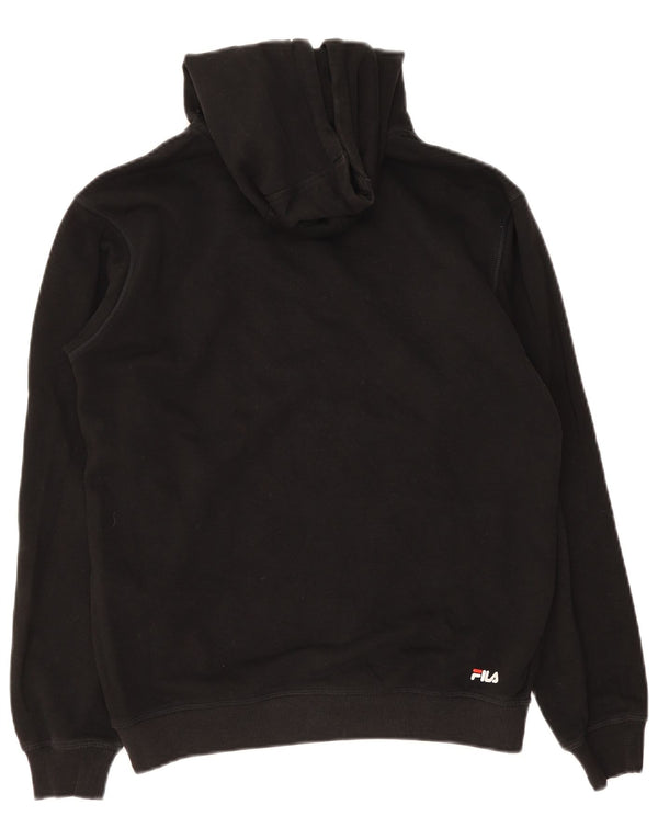 Fila Pull à capuche graphique homme petit coton noir