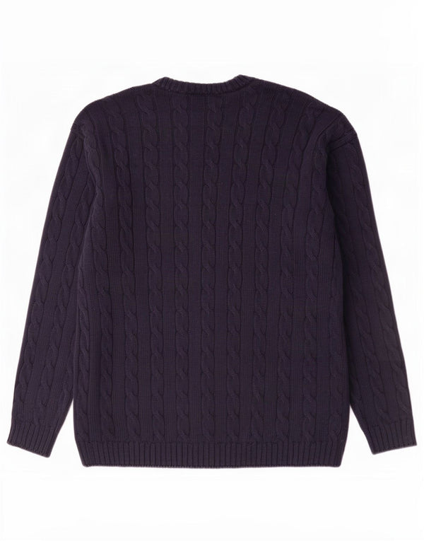 Marks & Spencer Pull à col rond St. Michael pour homme Bleu marine Taille L