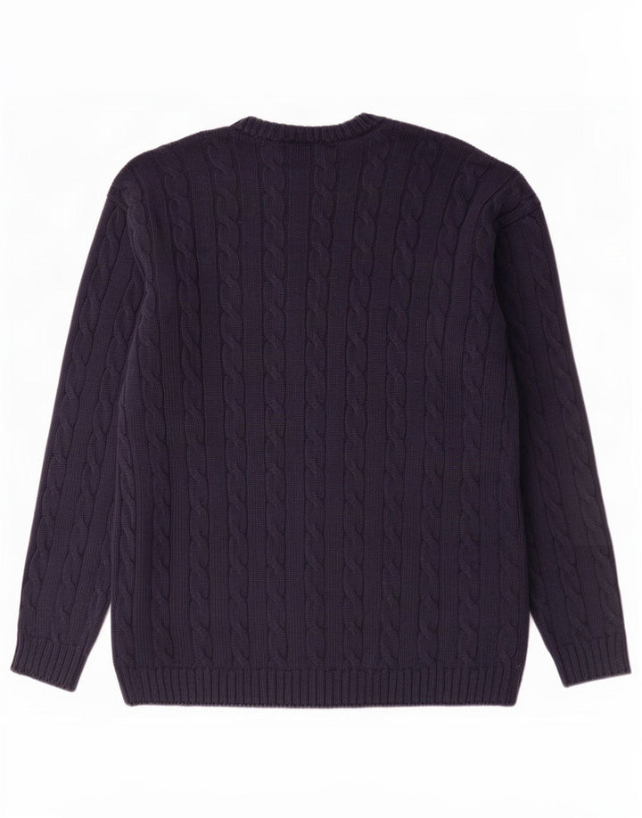 Marks & Spencer Pull à col rond St. Michael pour homme Bleu marine Taille L