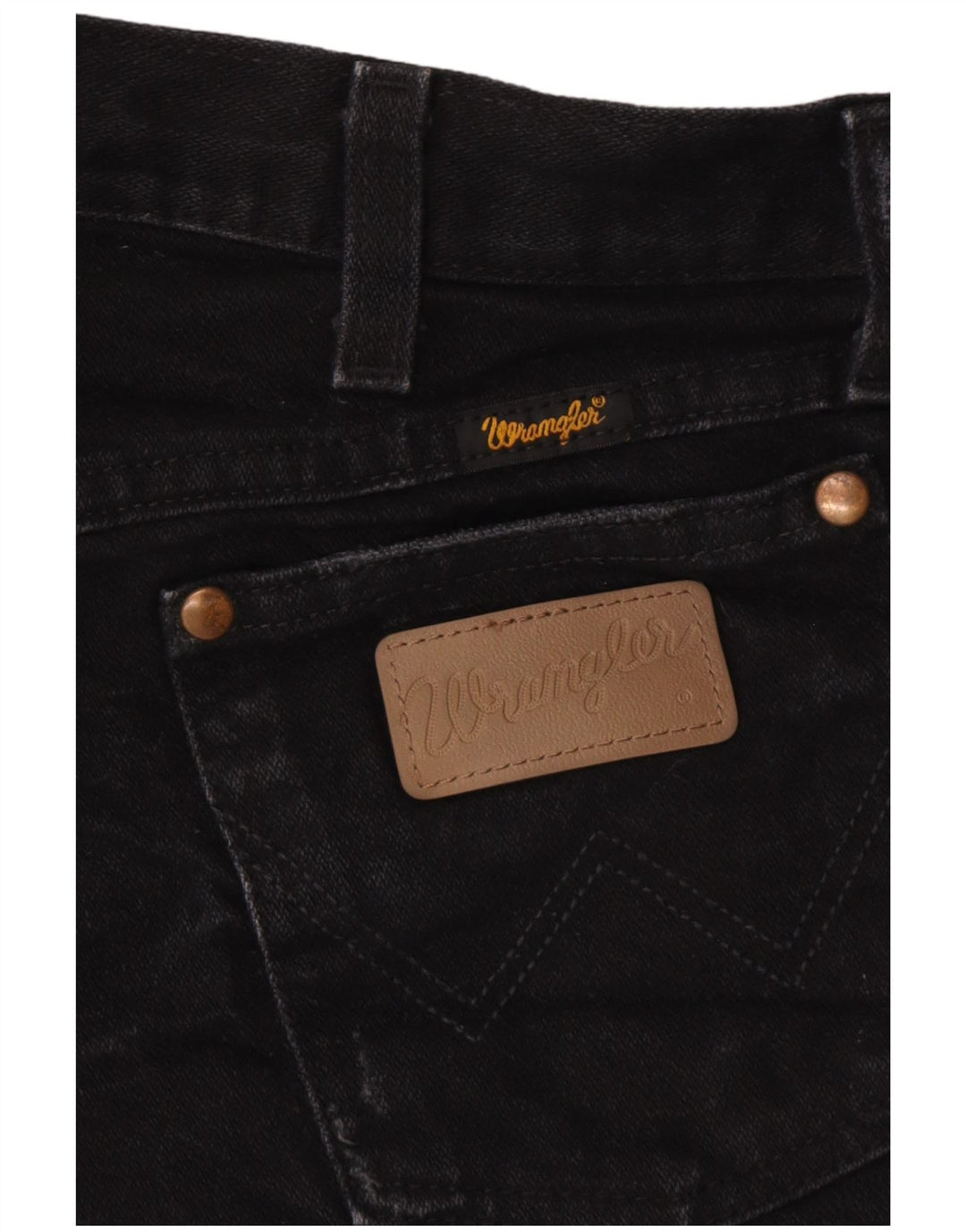 WRANGLER Short en jean vieilli pour femme W32 Large Noir