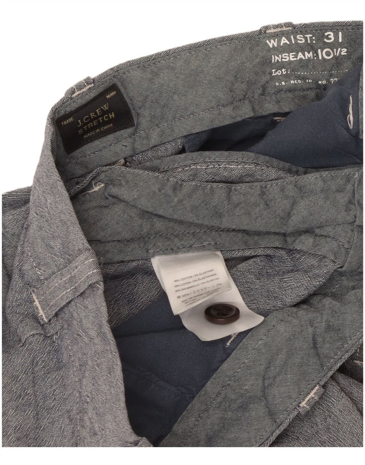 J. Crew Short Chino Homme W31 Bleu Moyen Coton