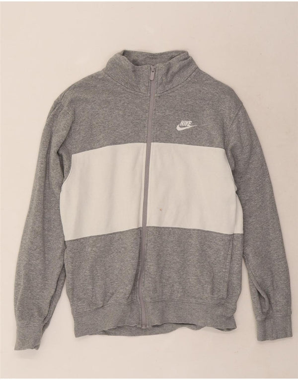 Nike Veste de survêtement pour homme Taille S en coton color block Gris
