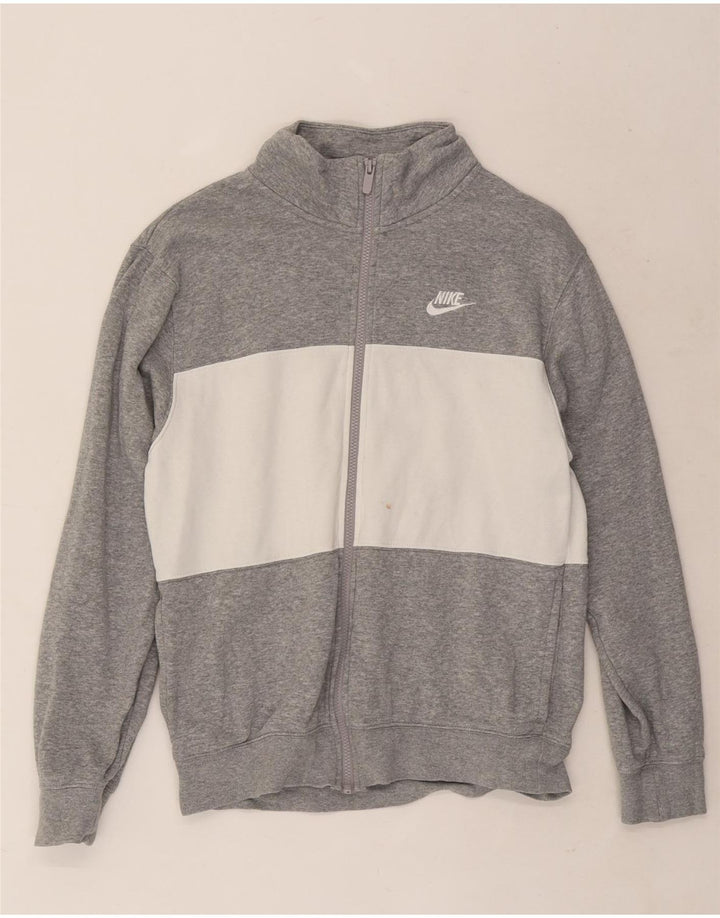 Nike Veste de survêtement pour homme Taille S en coton color block Gris