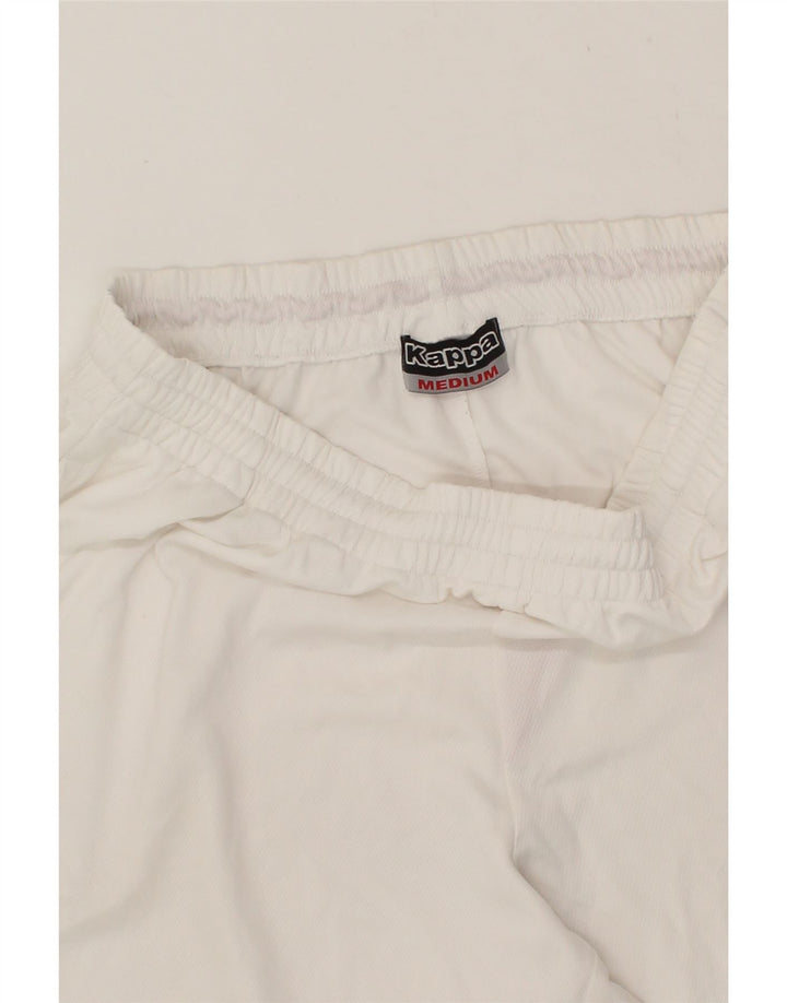 KAPPA Mens Sport Shorts Medium White Polyester Vintage Kappa and Second-Hand Kappa from Messina Hembry 