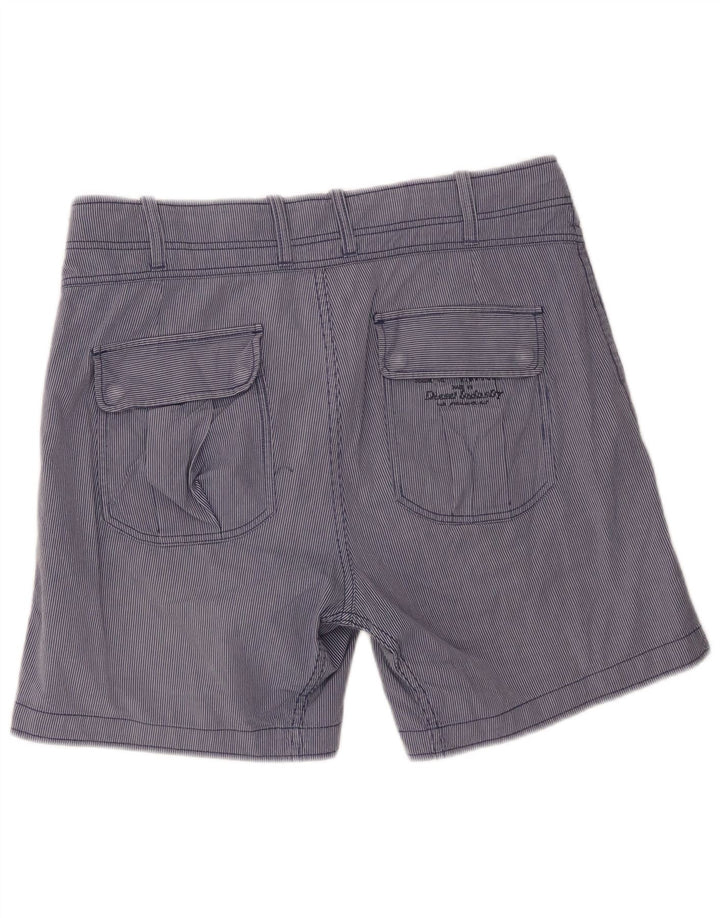 Diesel Short décontracté pour homme W32 en coton rayé bleu grand