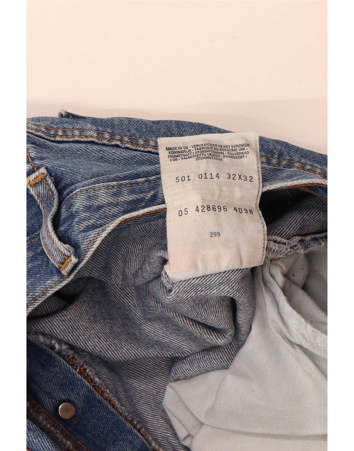 Levi's Jean Droit 501 Homme Bleu W32 L32 Coton