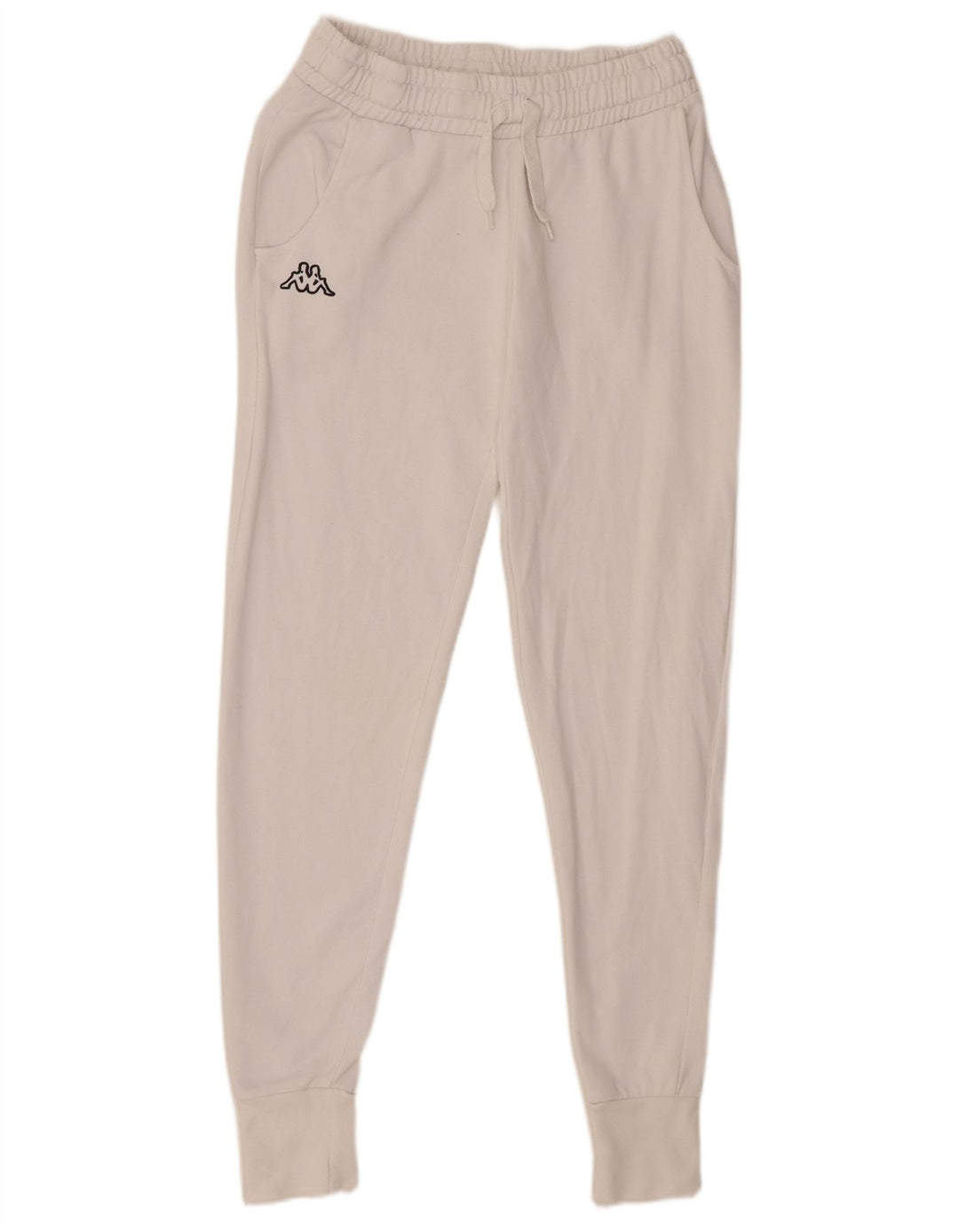 Kappa Pantalon de survêtement pour femme UK 12 Medium Blanc