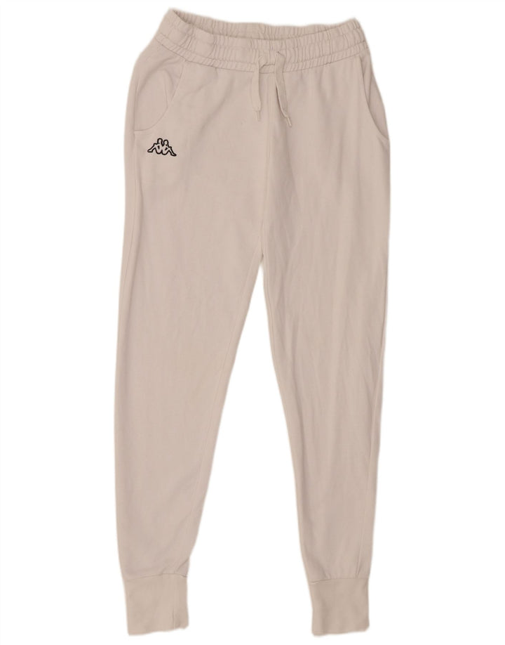 Kappa Pantalon de survêtement pour femme UK 12 Medium Blanc