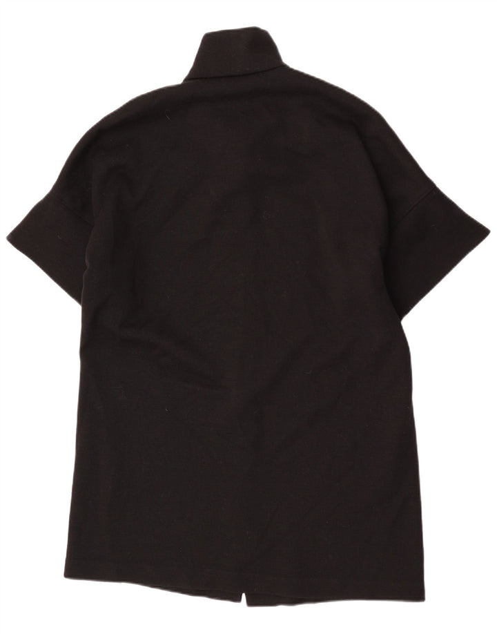 Perte by Krizia Haut cardigan long pour femme UK 12 Noir moyen