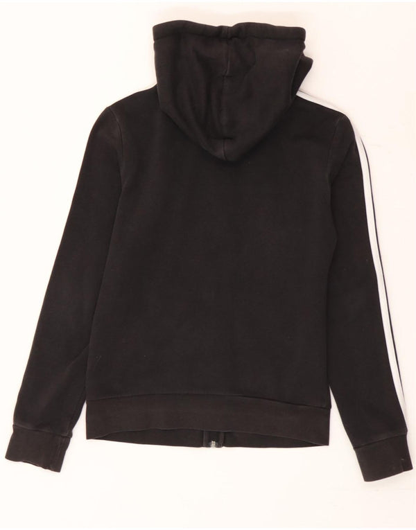 Adidas Pull à capuche zippé pour femme UK 4/6 XS Noir