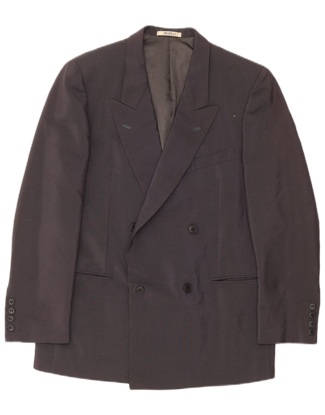 Profilo Veste blazer croisée à manches 3/4 pour homme UK 38 Gris moyen