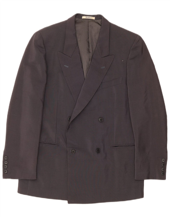 Profilo Veste blazer croisée à manches 3/4 pour homme UK 38 Gris moyen