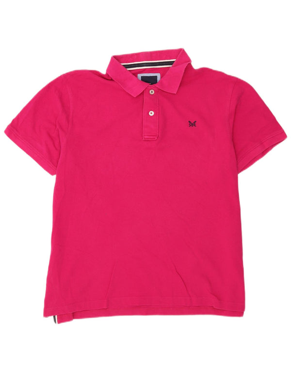Crew Clothing Mens Polo Shirt XL Pink Cotton