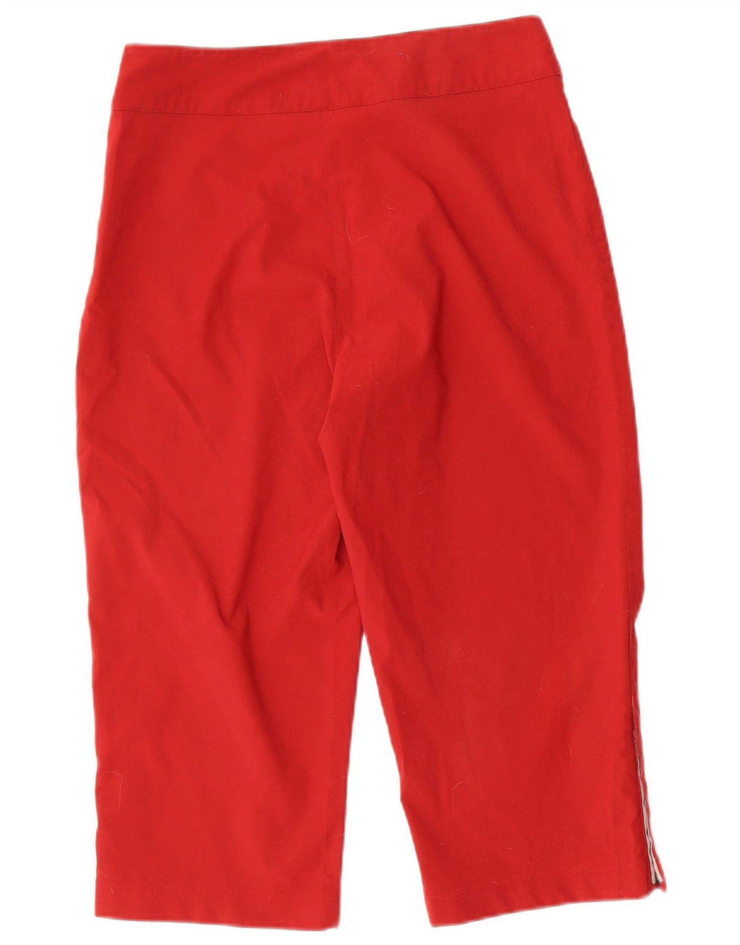 Adidas Pantalon Capri Femme UK 14 Large W30 L19 Rouge Polyester