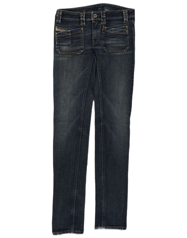 Diesel Jean Skinny Taille Basse Femme W27 L33 Bleu Coton