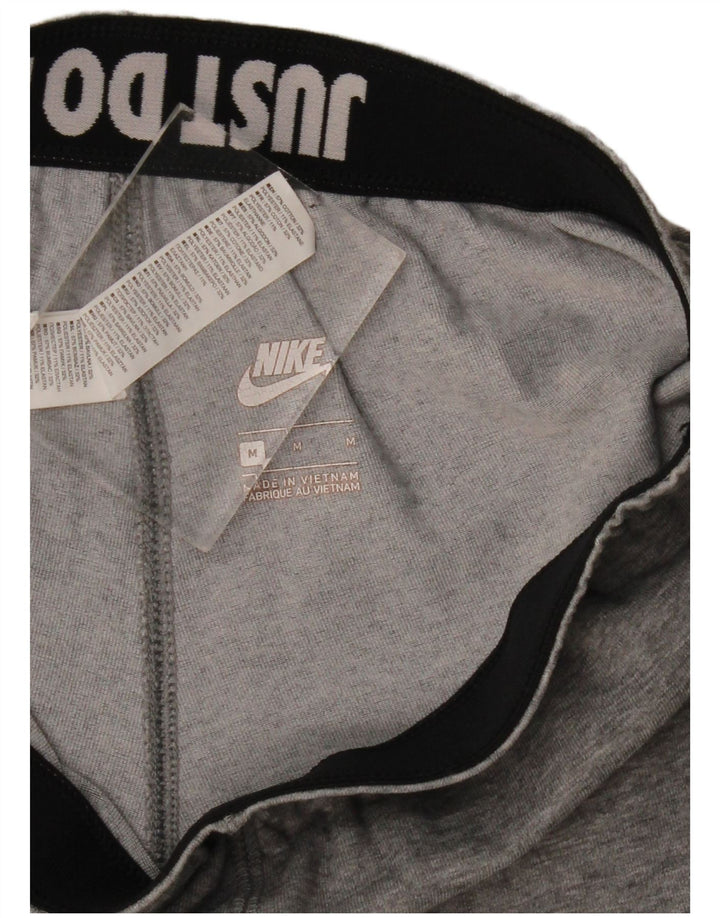 Leggings graphiques Nike pour femmes UK 12 coton moucheté gris moyen