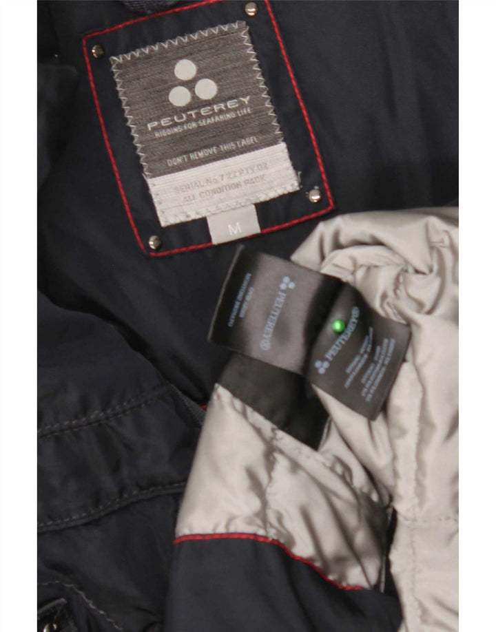 PEUTEREY Veste Utilitaire Homme UK 38 Bleu Marine Moyen Polyamide
