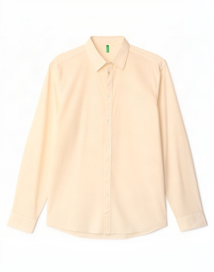 Benetton Chemise Homme XL Blanc Coton