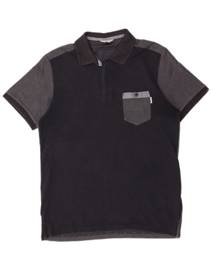 Jack & Jones Polo Homme Bleu Marine Moyen Colorblock Coton