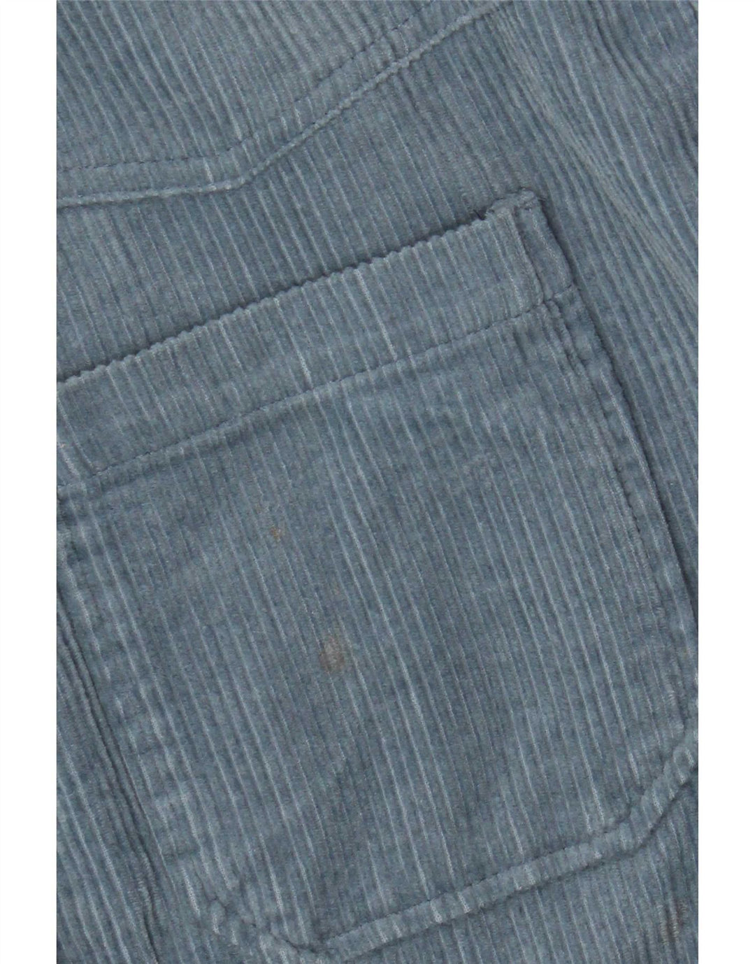 Zara Chemise surdimensionnée en velours côtelé pour femme UK 14 Coton bleu moyen