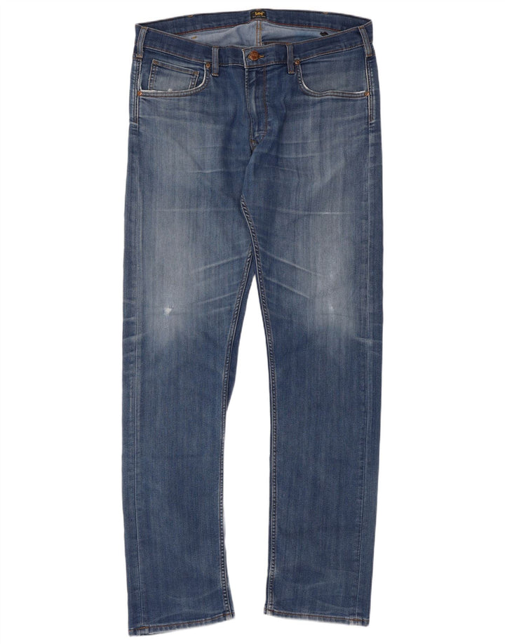 Lee Jean droit homme W38 L36 bleu coton