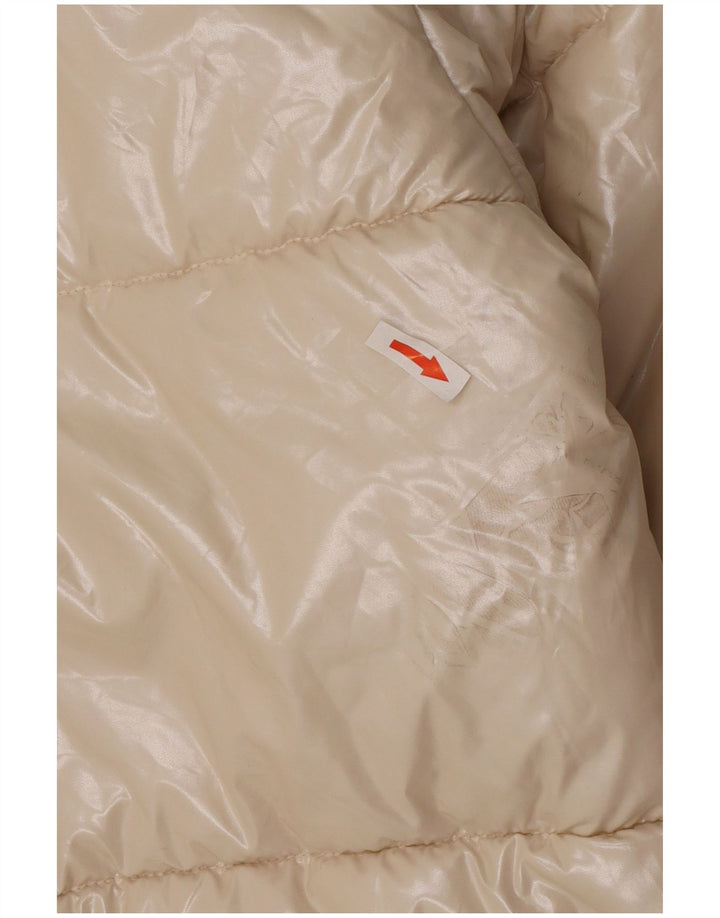 Benetton Veste Rembourrée Femme UK 18 XL Beige Polyamide