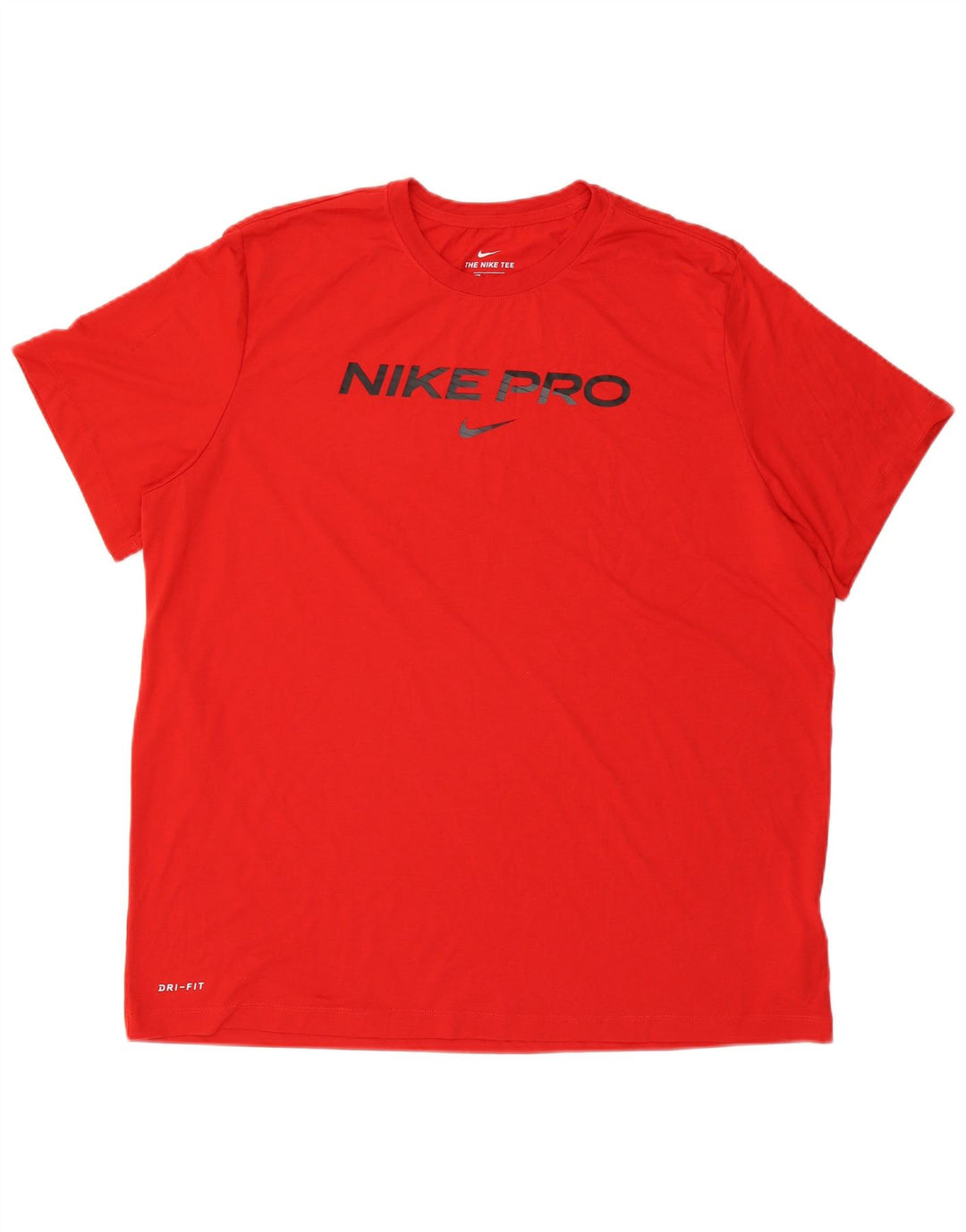 NIKE Hommes Dri Fit Graphic T-Shirt Top 2XL Rouge Polyester