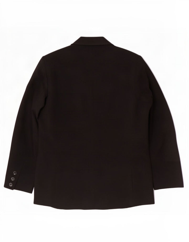 Marks & Spencer Veste blazer à 1 bouton pour femme UK 16 Large Noir Polyester