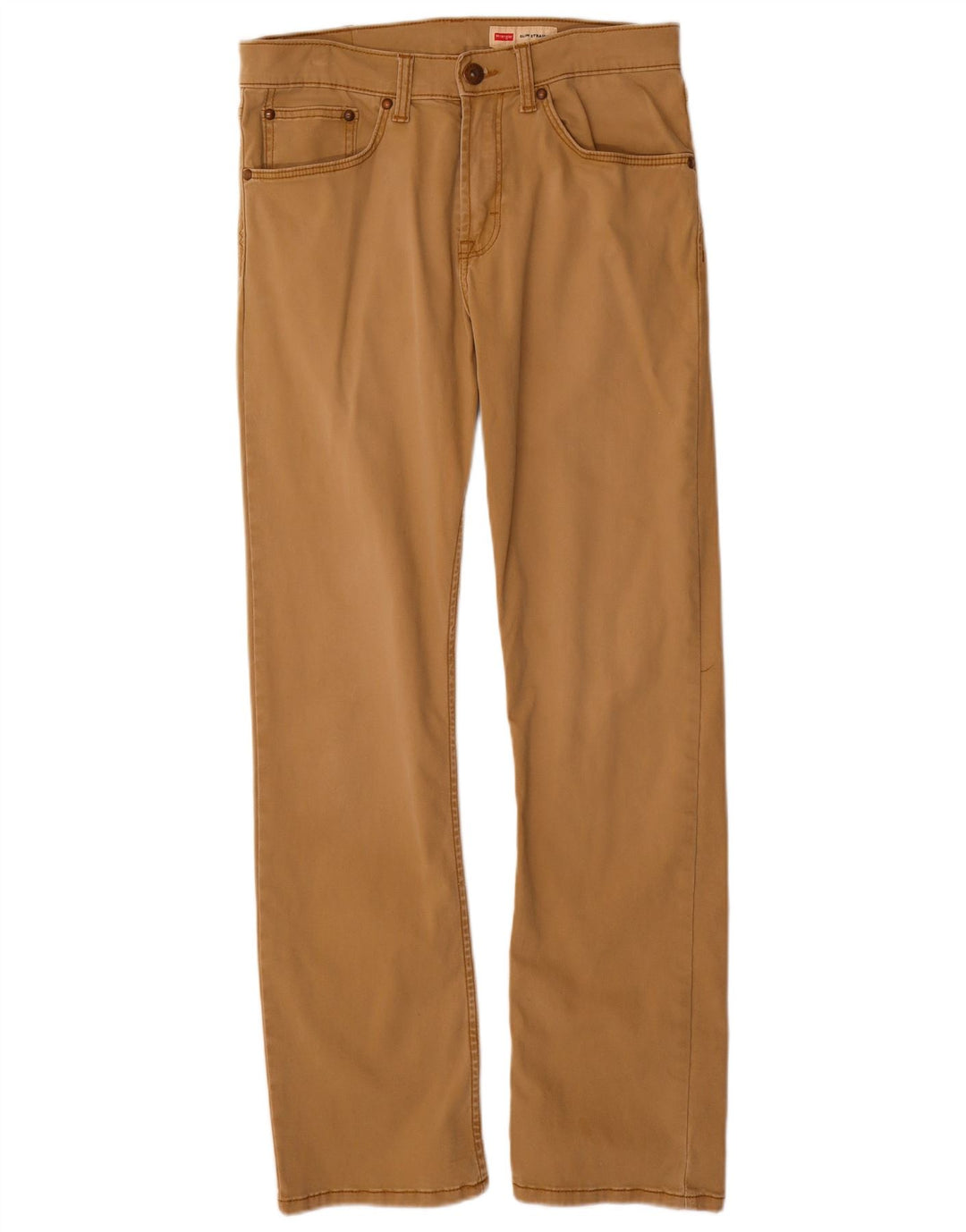 Wrangler Pantalon décontracté droit pour homme W30 L30 Marron Coton